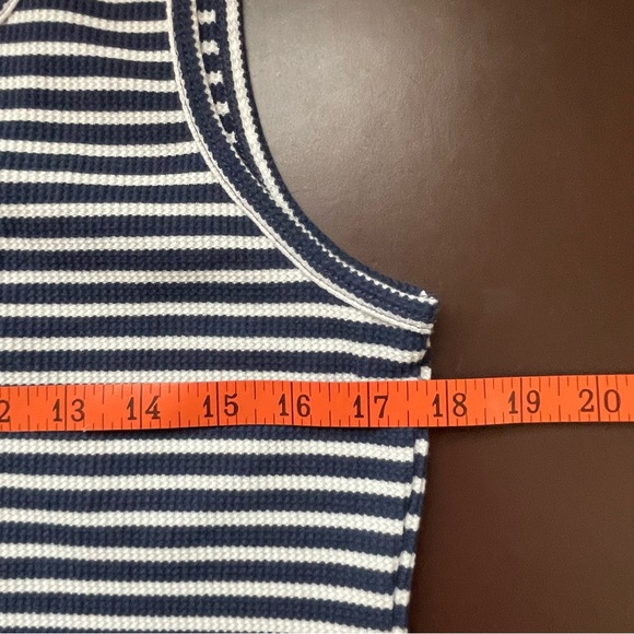 SO Navy & White Striped Henley Tank - XXL - NWT - Picture 5 of 5